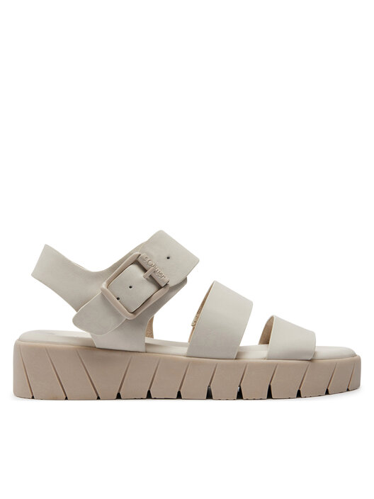 Tamaris women's sandal in black leather with wedge