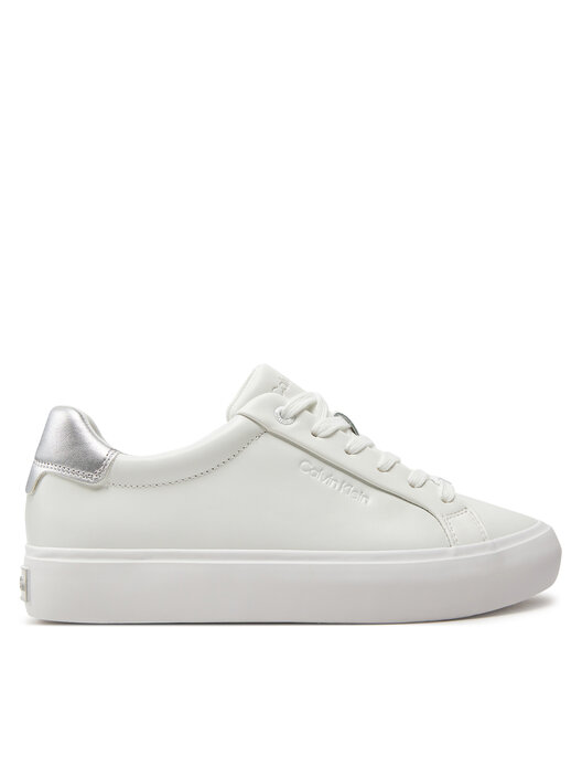 White calvin klein trainers sale