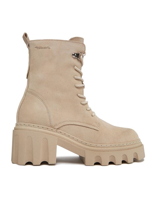 Tamaris - Stivali Combat Donna, Marrone (Mocca), 39