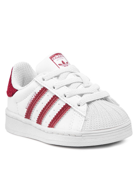 White red adidas superstar on sale