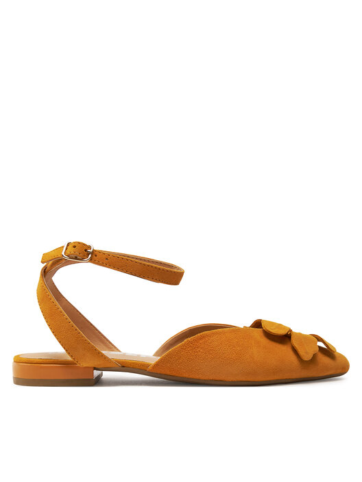 GIOSEPPO Damen Howey Ballettschuhe – Bequeme Ballerinas Aus Leder Mit Blumendetail