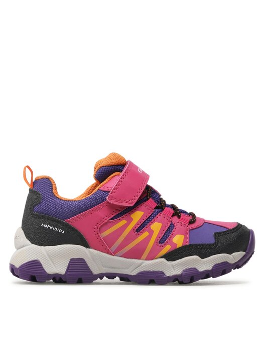 Geox Boy's J Magnetar B ABX Sneaker – Mit Respira-Technologie, Atmungsaktiv, Wasserdicht, Mit Klettverschluss