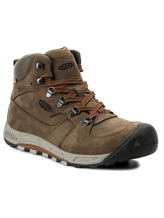 Trekkingi Keen Westward Mid Leather Wp 1018012 Br zowy eobuwie .pl
