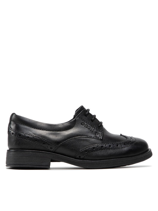 Richelieus Derbies Geox J Agata D J8449D 00043 C9999 S Noir chaussures
