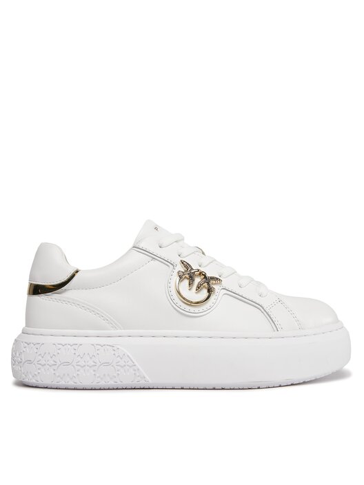 SAKAO♡ De piele sneakers YOKO Pinko | culoare alb | Gomez.ro