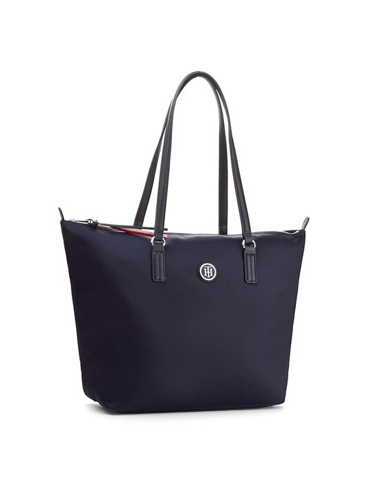Handtasche Tommy Hilfiger Poppy Tote AW0AW04302 Dunkelblau eschuhe