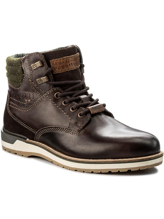 bugatti Homme 321-auh30 Bottes avec Doublure Froide, Cognac