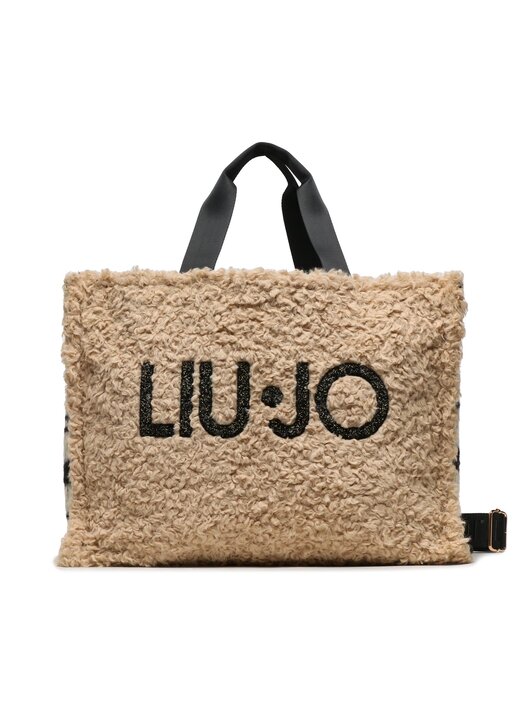 Borsetta Liu Jo L Tote Fake Fur 2F3099 E0305 Beige - Main Image