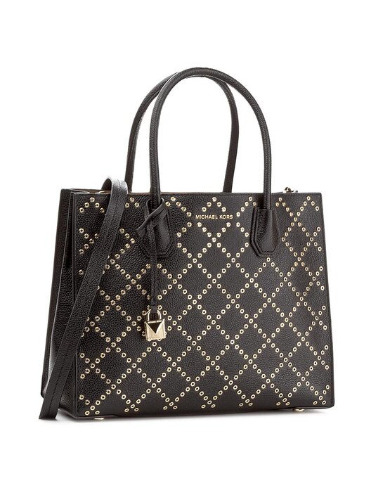 Handtasche Michael Kors Mercer Stud Grommet 30F7GZ4T3U Schwarz eschuhe