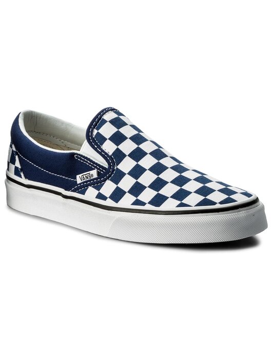 Estate blue checkerboard vans clearance