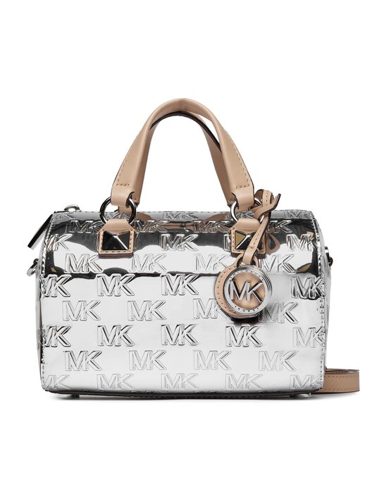 Handtasche MICHAEL Michael Kors Grayson 32H3SGYC1O Silberfarben  