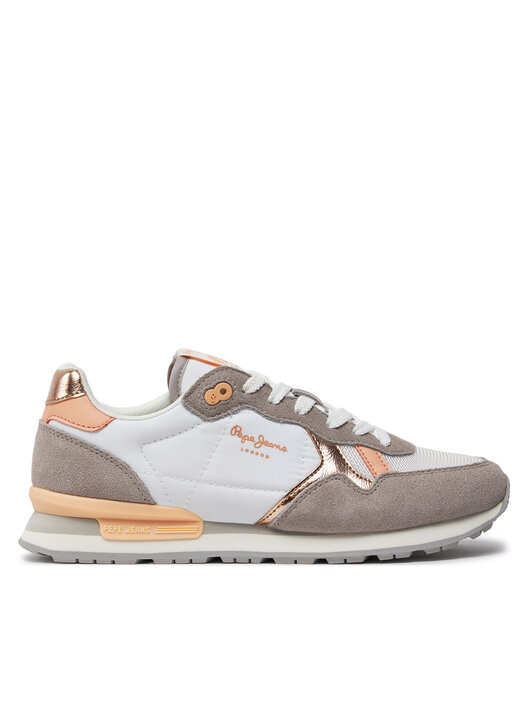 Pepe Jeans Zapatillas De Piel Brit Distress Blanco - Tienda Calzado, Moda Y Complementos - Zapatos De Marca Y Zapatillas De Marca