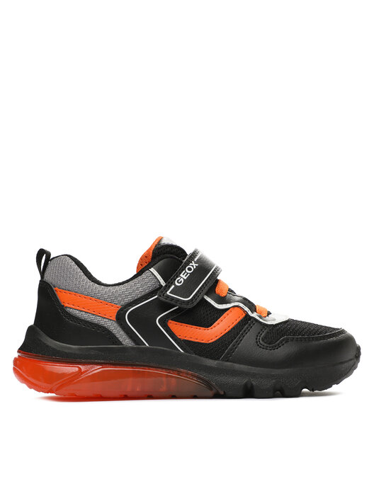 Geox J CIBERDRON Boy E Sneaker, Black/ROYAL, 32 EU, Black Royal., 32 EU