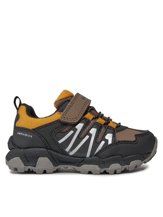 Geox Boy's J Magnetar B ABX Sneaker – Mit Respira-Technologie, Atmungsaktiv, Wasserdicht, Mit Klettverschluss