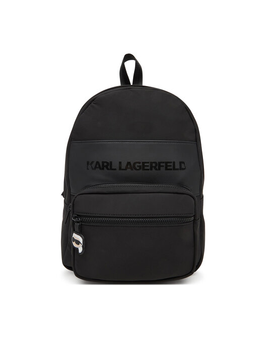 Karl Lagerfeld Outlet: Zaino in pelle sintetica e nylon - Nero | A3W30027