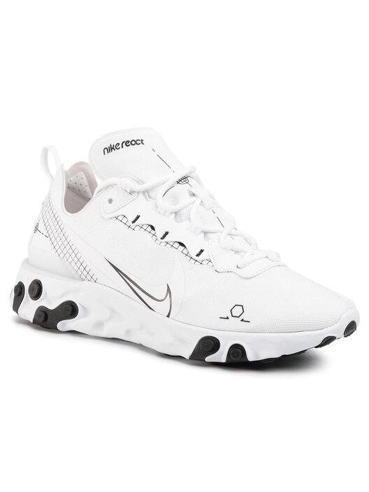 Sneakers Nike React Element 55 CU3009 100 Bianco escarpe