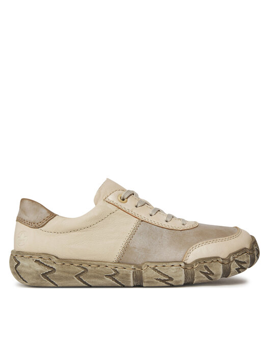 Rieker 10304 Scarpe Da Uomo Con Lacci – Pelle Marrone Scuro, Suola Gomma, Larghezza Comoda G 1/2