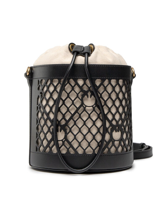 p♡pig Torebka Pinko Bucket Mini Die Cut Monogram Fl PE 22 PLTT