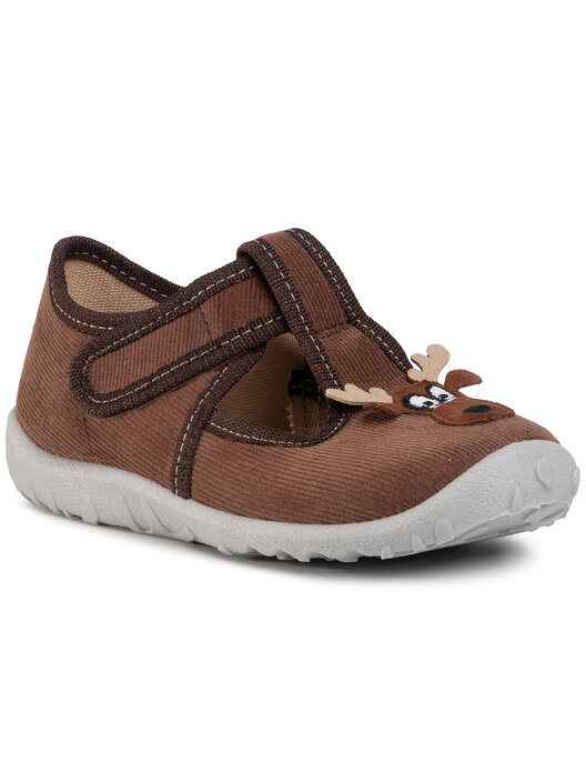 Pantofole A Stivaletto Superfit Polly Per Bambini - Tela, Suola In Poliuretano, Chiusura A Strappo