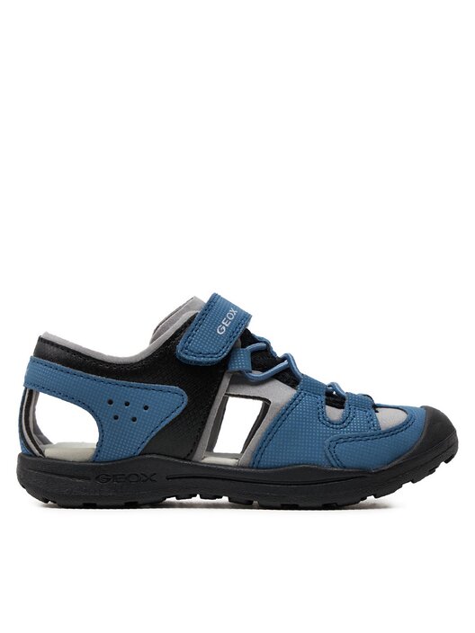 Geox J Vaniett Boy A Sandalen voor jongens, zwart limoen, 26 EU