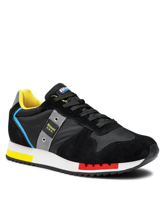 Ami Alexandre Mattiussi Sneakers In Tessuto E Suede Con Logo In