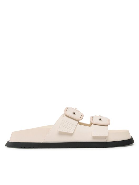 Mules sandales de bain Tommy Jeans Fancy Sandal EN0EN02136 Ecru chaussures