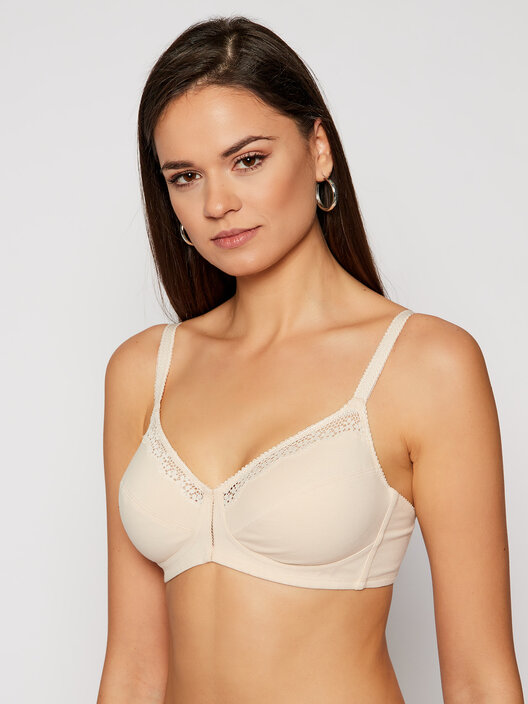 Triumph Reggiseno senza ferretto Cotton Beauty 10094814 Beige