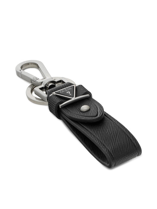 Llavero GUESS De Acero - Diseño Moderno, Color Negro/moca ¡Perfecto Para Llevar Las Llaves Con Estilo!