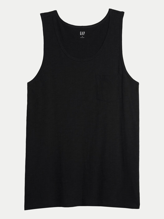 Loose Fit Tank Top Dotted Squi 600078593blk