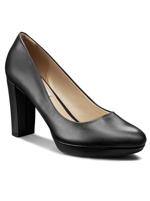 Clarks kendra sienna black leather online