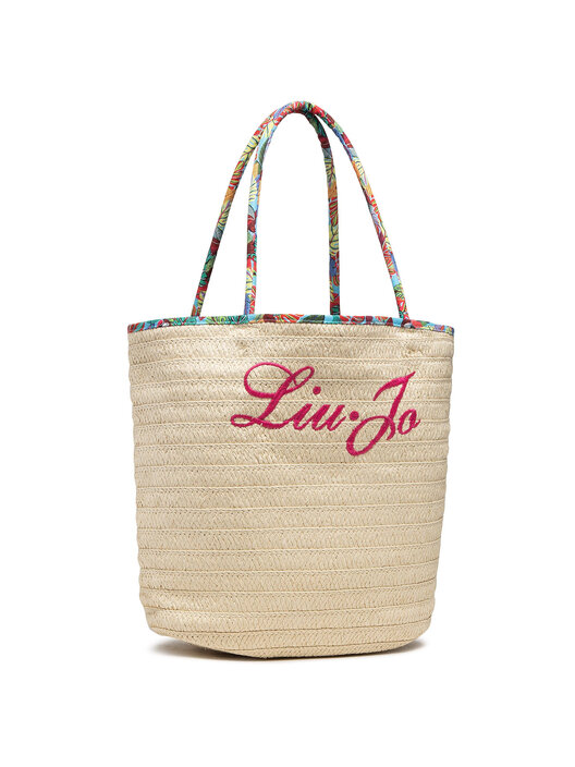 Borsetta Liu Jo Borsa Paglia Logo VA1139 T0300 Beige - Main Image