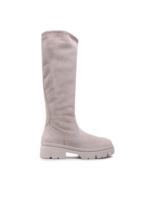 Schuhe Damenstiefel Grau Flach Rieker Damen-TEX-Schnürstiefelette