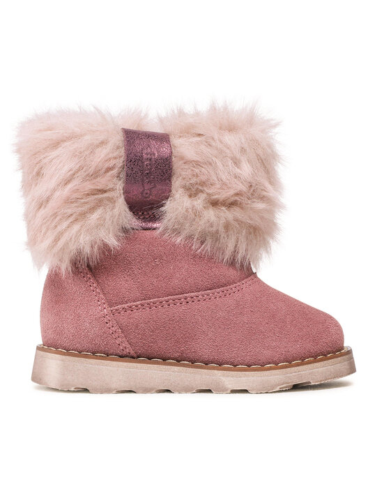 Schuh Springerstiefel Rosa Springerstiefel SHARK NAGABA 8H Rosa Velours Leder