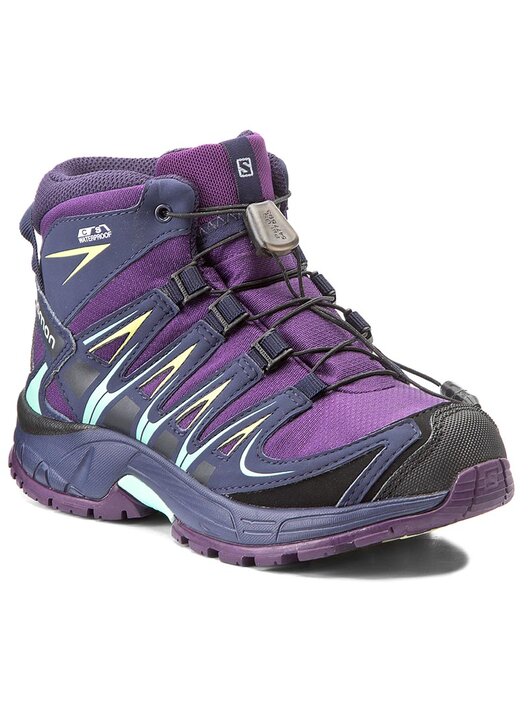 Bottes de randonnee Salomon Xa Pro 3D Mid Cswp J 398530 09 M0 Violet chaussures