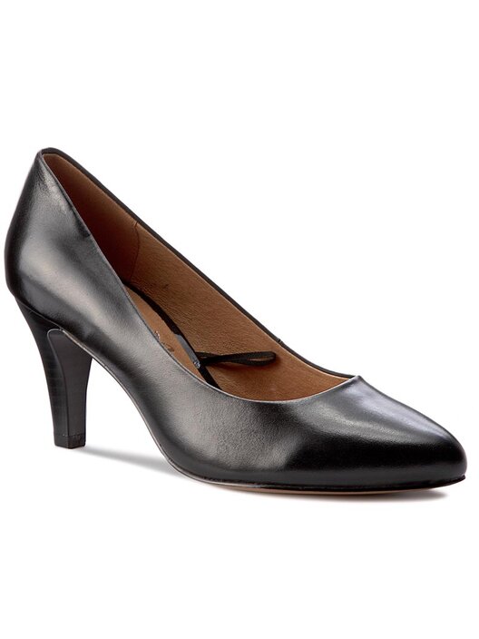 Scarpe Décolleté Donna CAPRICE - Tacco A Blocco 55 Mm, Pelle, Larghezza G, Con Memory Foam Per Massimo Comfort