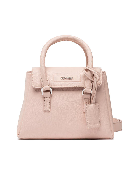 Borsetta Calvin Klein Dressed Mini Tote W Flap K60K609691 Rosa escarpe