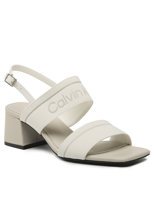 Сандали Calvin Klein Squared Blk Hl Sandal 45 He HW0HW01635 Екрю ...