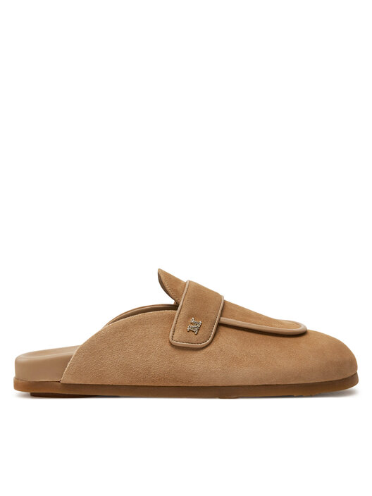 【Max Mara】 Manlyスエードミュール Max Mara Manly Suede Mules in Natural | Lyst