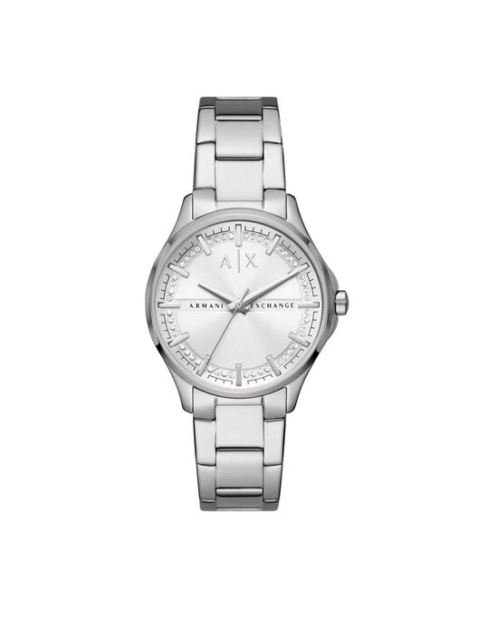 Zegarek Armani Exchange Lady Hampton AX5256 Srebrny | eobuwie.com.pl