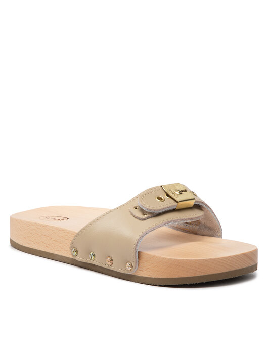 Scholl PESCURA Flat Sand Sabots Adulte Mixte - Sandales Confortables En Cuir