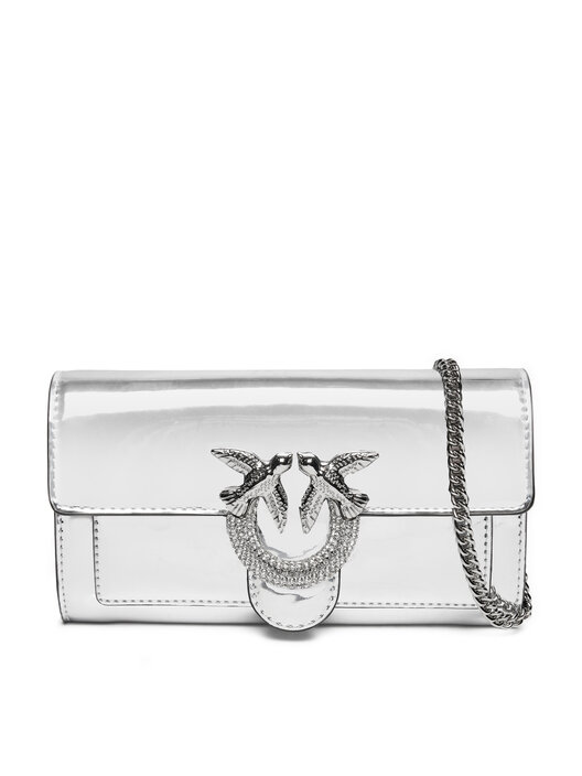 Borsetta PINKO Love One Wallet C AI 24 25 PLTT 100062 A1JD Argento escarpe