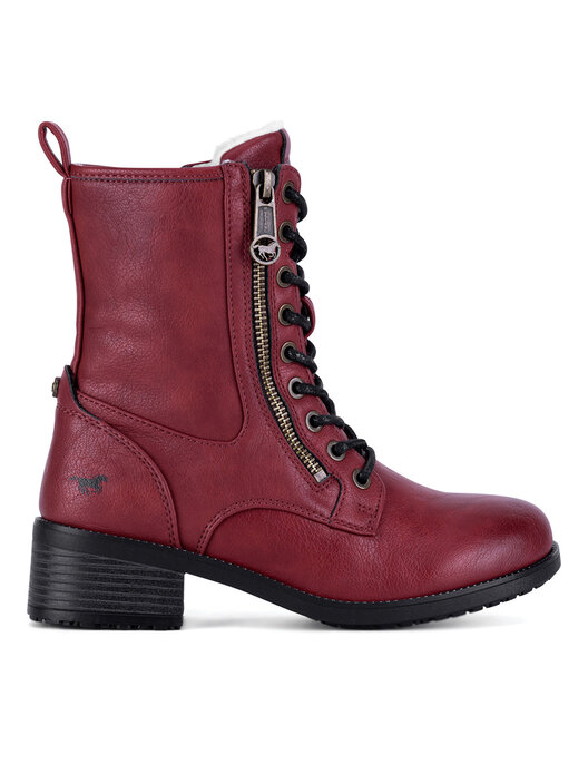 Mustang Shoes Mustang Stiefeletten Damen Rot Rote Mustang Boots