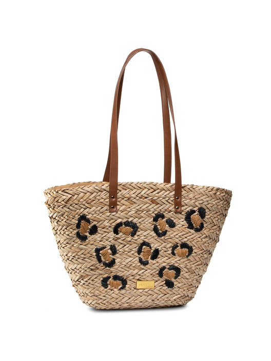 Bolso Capazo Mujer Capazo Rayas De Rafia Multicolor Bolsos De