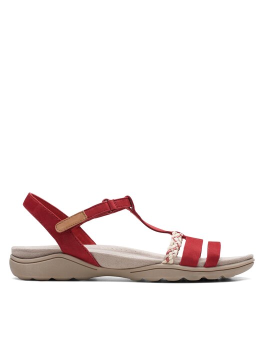 Босоніжки Clarks Amanda Tealite 26171130 Червоний | evzuttya.com.ua