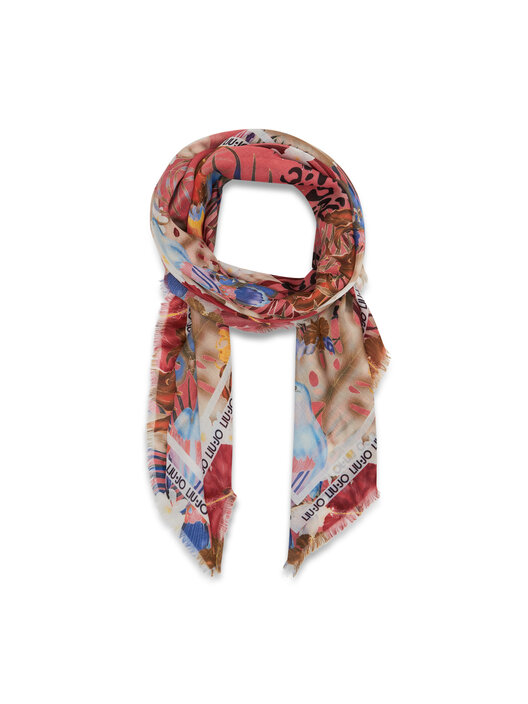 Foulard Liu Jo Logomania | 100% Poliestere | Nero | Modello Autunno/Inverno | Made In Italy - Foto 7