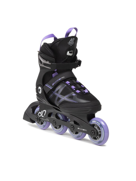 K2 Alexis 80 Alu Pattini In Linea Da Donna – Grigio/Ciano – Telaio Alluminio, Ruote 80mm, Softboot