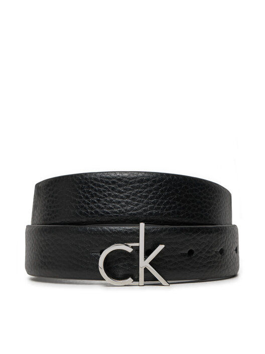 Cintura da donna Calvin Klein Ck Logo Buckle Belt K60K613073 Nero 