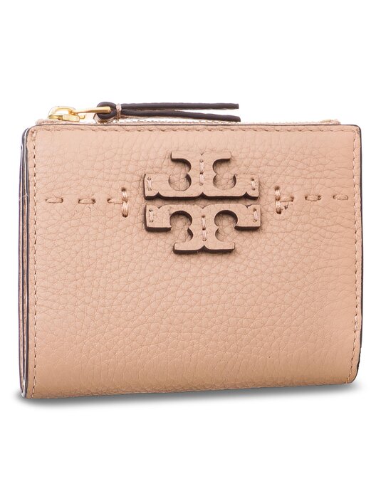Kleine Damen Geldborse Tory Burch Mcgraw Mini Foldable Wallet 45246 Rosa eschuhe