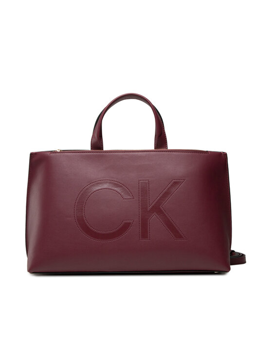 Kabelka Calvin Klein Ck Set Shopper Sm Ck K60K608893 Bordó | eobuv.cz