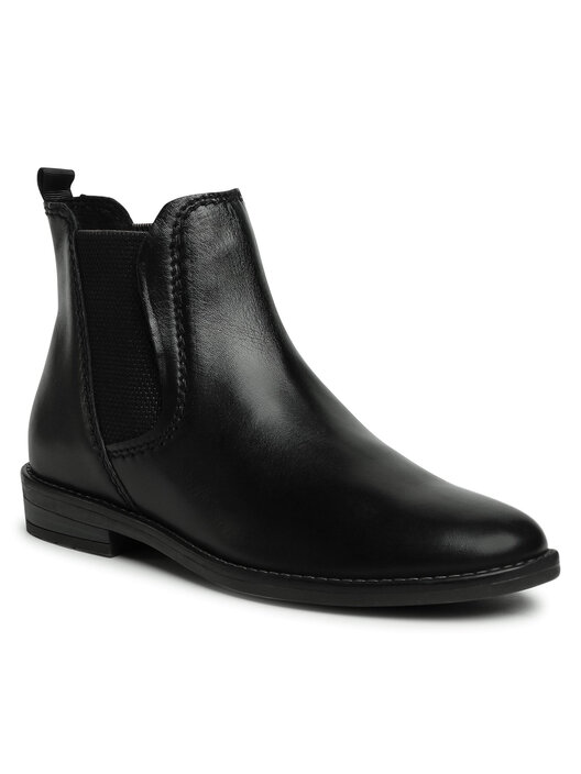 Botas Cómodas Mujer MARCO TOZZI Botines Mujer Cuero Chelsea Botas Plano Stretch 2 Botas Burdeos Mujer